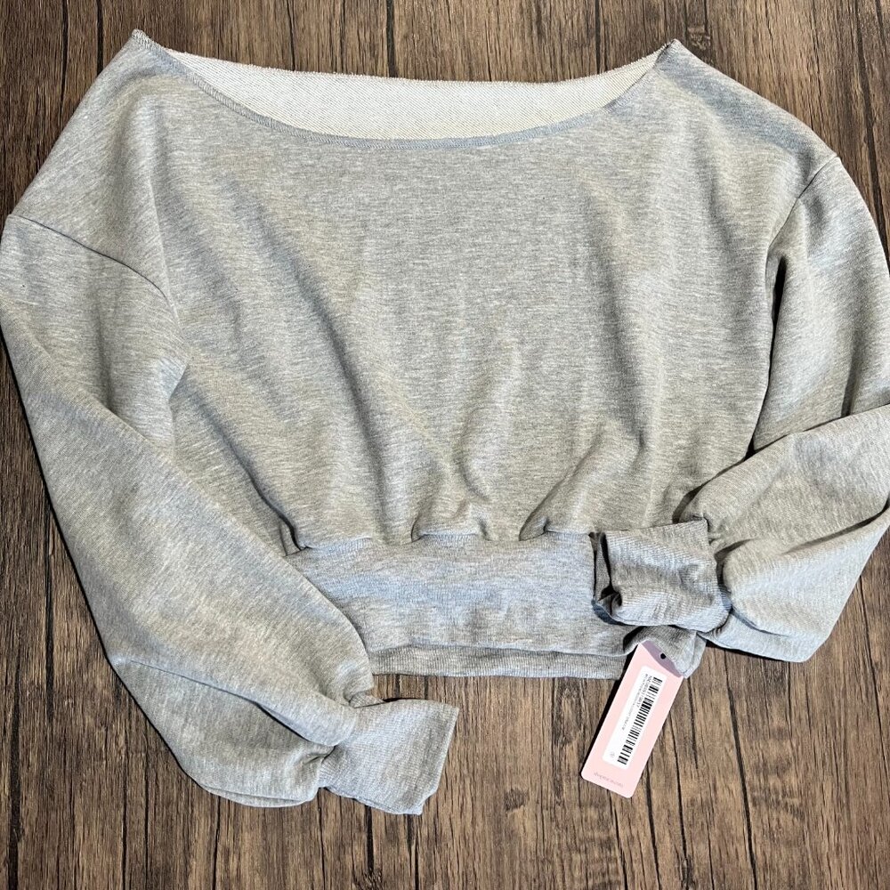 Micas Asymmetrical Neck Long-Sleeve Shirt Size M - Picture 4 of 6